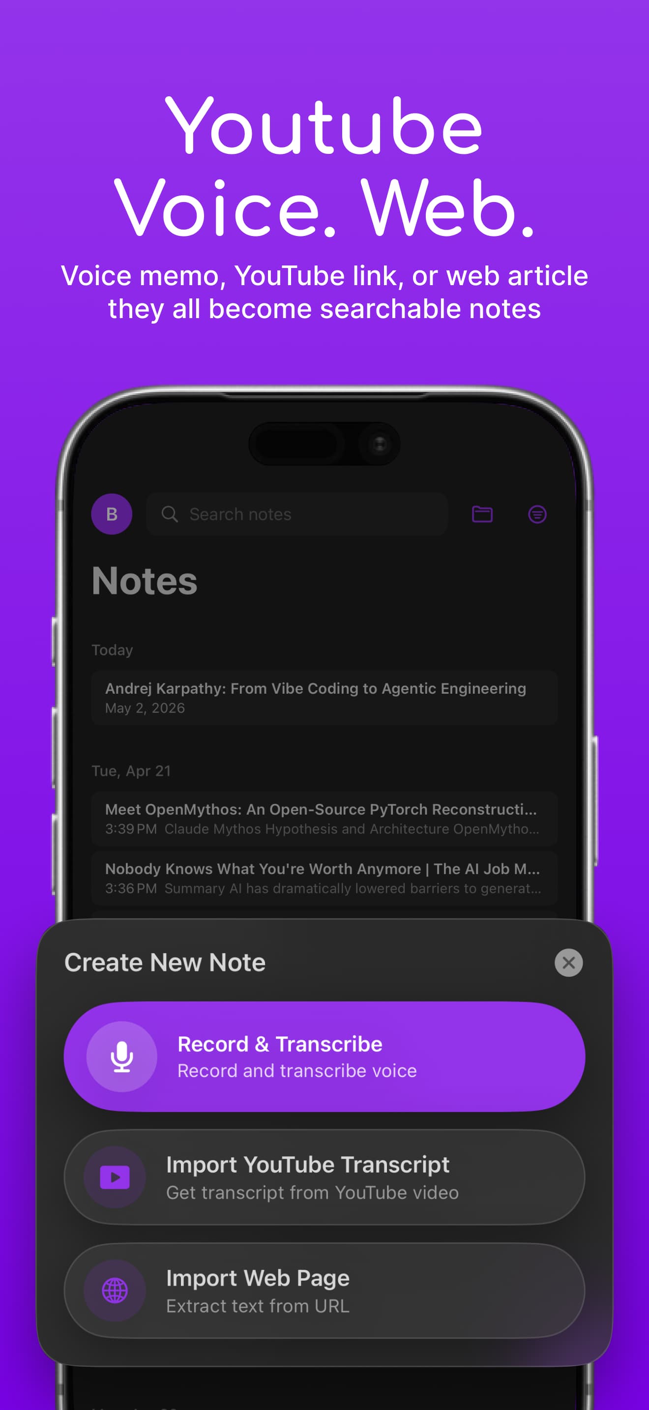 Search and organization in Jotley